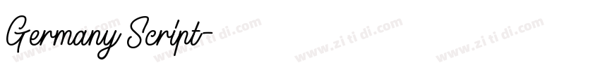 Germany Script字体转换